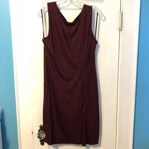 Red and black cheetah print Loft dress